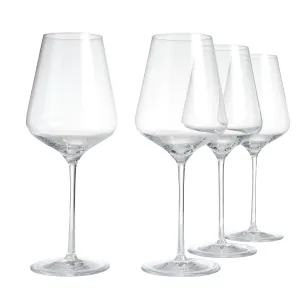 Set of 4 Wine Glass Aida Extravagant Dark Redwine