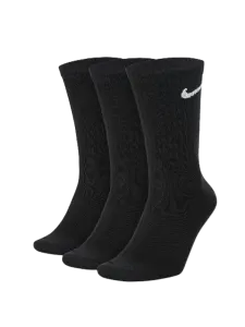 Nike Everyday Lightweight 3 Pairs Unisex Lifestyle Sock Black