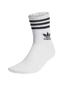 Adidas Mid Cut Crew Socks 3 Unisex Original Sock White