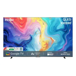 Haier H100S90FUX 100″ Smart Mini Led Tv 4K Google Tv 144Hz Ai
