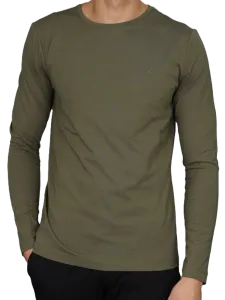 Oil And Gaz Round Neck Men T-Shirt Olive