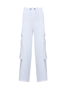 Oil And Gaz Casual Kids-Girls Lifestyle Cargo Pant White