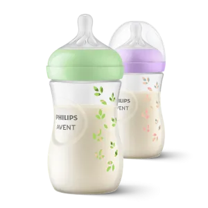 Natural Feeding Bottle 260ml - Single Pack - MIX Deco