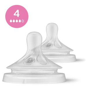 2 Natural 3.0 Teats Medium Flow 4 Holes - 3m+