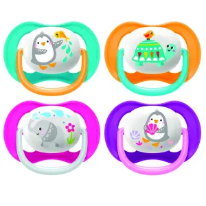 2 Ultra Soft Deco Soothers 6-18M - Mix
