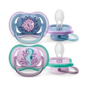 2 Ultra Air design Soothers Fish 6-18m - Girl