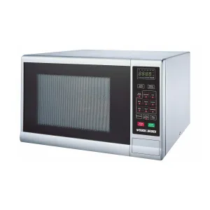 Black & Decker Microwave 30L 1000W With Grill,Silver