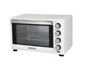 Super Chef Electric Oven 48L Double Glass Fan White