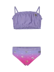 Oil And Gaz Colorful Kids-Girls Beach Bikini Set Purple/Pink