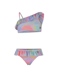 Oil And Gaz Colorful Kids-Girls Beach Bikini Set Multi Color