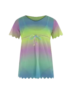 Oil And Gaz Colorful Kids-Girls Beach Monokini Blue
