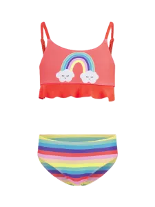 Oil And Gaz Cute Kids-Girls Beach Bikini Set Red