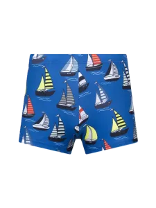 Oil And Gaz Stretchy Kids-Boys Beach Swim Short Blue