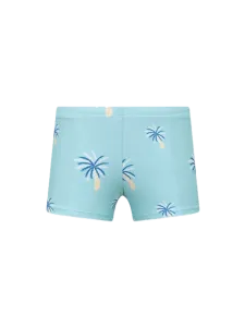 Oil And Gaz Stretchy Kids-Boys Beach Swim Short Green