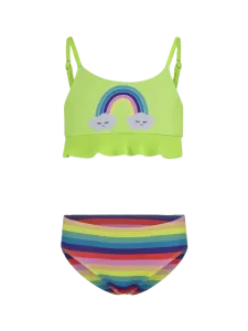 Oil And Gaz Cute Kids-Girls Beach Bikini Set Green