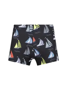 Oil And Gaz Stretchy Kids-Boys Beach Swim Short Black