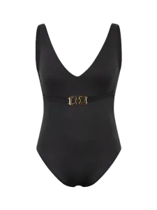 Oil And Gaz Modern Women Beach Monokini Black/Gold