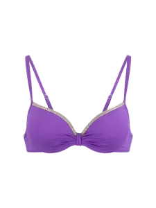 Oil And Gaz Stylish Women Beach Shelf Bra Purple