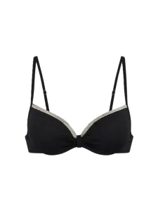 Oil And Gaz Stylish Women Beach Shelf Bra Black