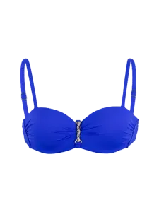 Oil And Gaz Stylish Women Beach Bandeau Bra Blue