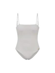 Oil And Gaz Stylish Women Beach Monokini White