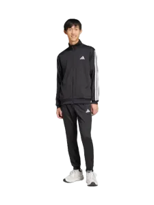 Adidas Basic 3 Stripes French Terry Men Sportswear Tracksuit Black