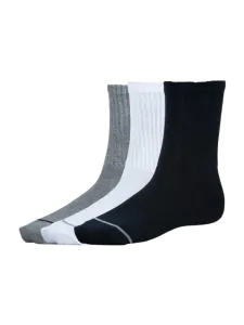 Oil & Gaz Soft 3 Pack Kids Lifestyle Socks Black/White/Navy