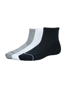 Oil & Gaz Soft 3 Pack Kids Lifestyle Socks Black/White/Navy