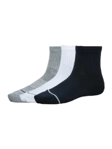 Oil & Gaz Soft 3 Pack Unisex Lifestyle Socks Black/White/Navy