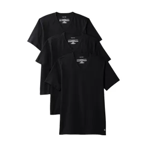 Calvin Klein Icon Cotton Stretch 3-Pack Slim Fit V-Neck T-Shirt Black