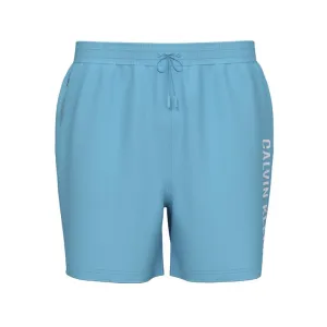 Calvin Klein Intense Power Medium Drawstring Swim Shorts Chilly Blue