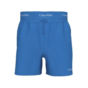 Calvin Klein Essentials Medium Drawstring Double Waistband Swim Shorts Aegean Ocean