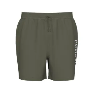 Calvin Klein Intense Power Medium Drawstring Swim Shorts Brush Green