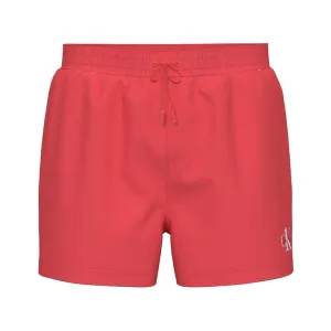 Calvin Klein Monogram Short Drawstring Swim Shorts Punch Pink
