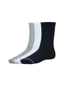Oil & Gaz Soft 3 Pack Unisex Lifestyle Socks Black/White/Navy