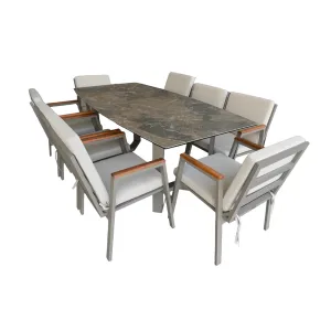Out Dining Set BT Sinter Golf 1+8 Cappuccino