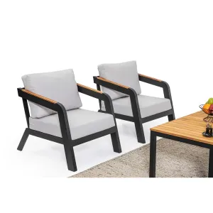 Outdoor Sofa Set BT Loca 3+1+1+Coffee Table Smokey