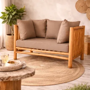 Sofa 2 Seater DI DF23-61 Straight Lines With Arms