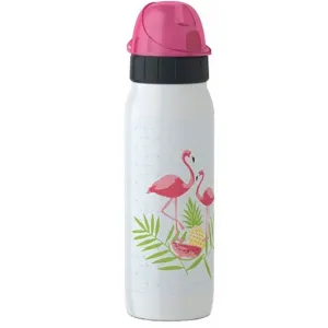 Iso2Go Iso Steel - Decor Flamingo 0,5L White