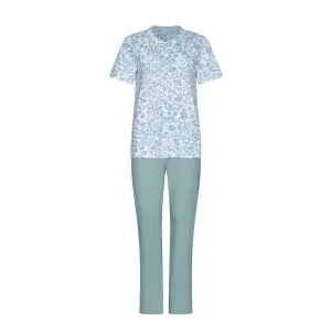Pastunette 121261-130-1 Pyjama With Buttons Blue