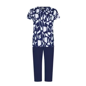 Pastunette 121261-150-1 Pyjama Set Short Sleeves Dark Blue