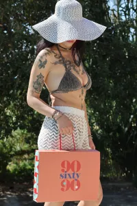 Starlit Two Piece Set Swimsuit - Shiny Shimmer in Silver