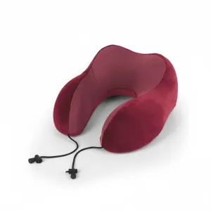 Gabol  Memory Foam Travel Neck Pillow Blue Ergonomic Support Red#800037
