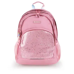 Gabol School Backpack 3 Parts Glam Pink Purple.