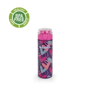 Gabol School Stainless Steel Bottle Kokoro Hearts Purple.