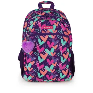Gabol School Backpack 2 Parts Kokoro Hearts Purple.