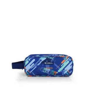 Gabol School Pencil Case 3 Parts Crew Blue.