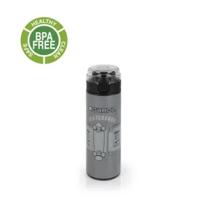 Gabol School Stainless Steel Bottle Trick Grey-Black.