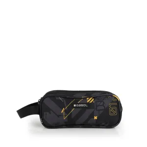 Gabol School Pencil Case 3 Parts Byte Black.