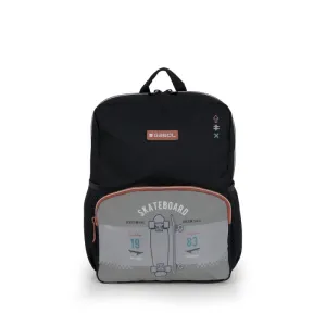 Gabol School Small Backpack 1 Parts Trick Grey-Black.